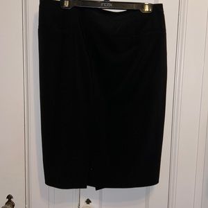 Cassis Black wrap pencil skirt